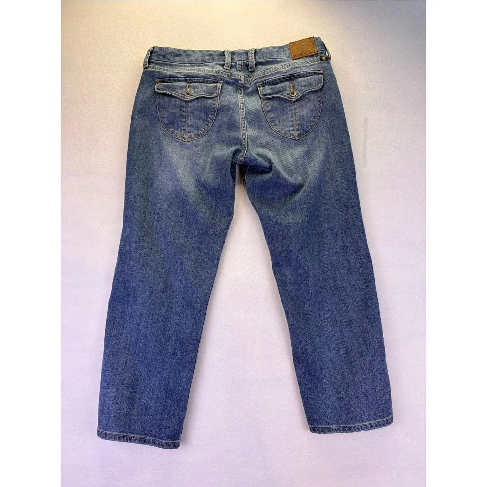 Lucky Brand Sweet Jean Crop Medium Wash Denim Jeans Womens Size 8 29 Mid Rise